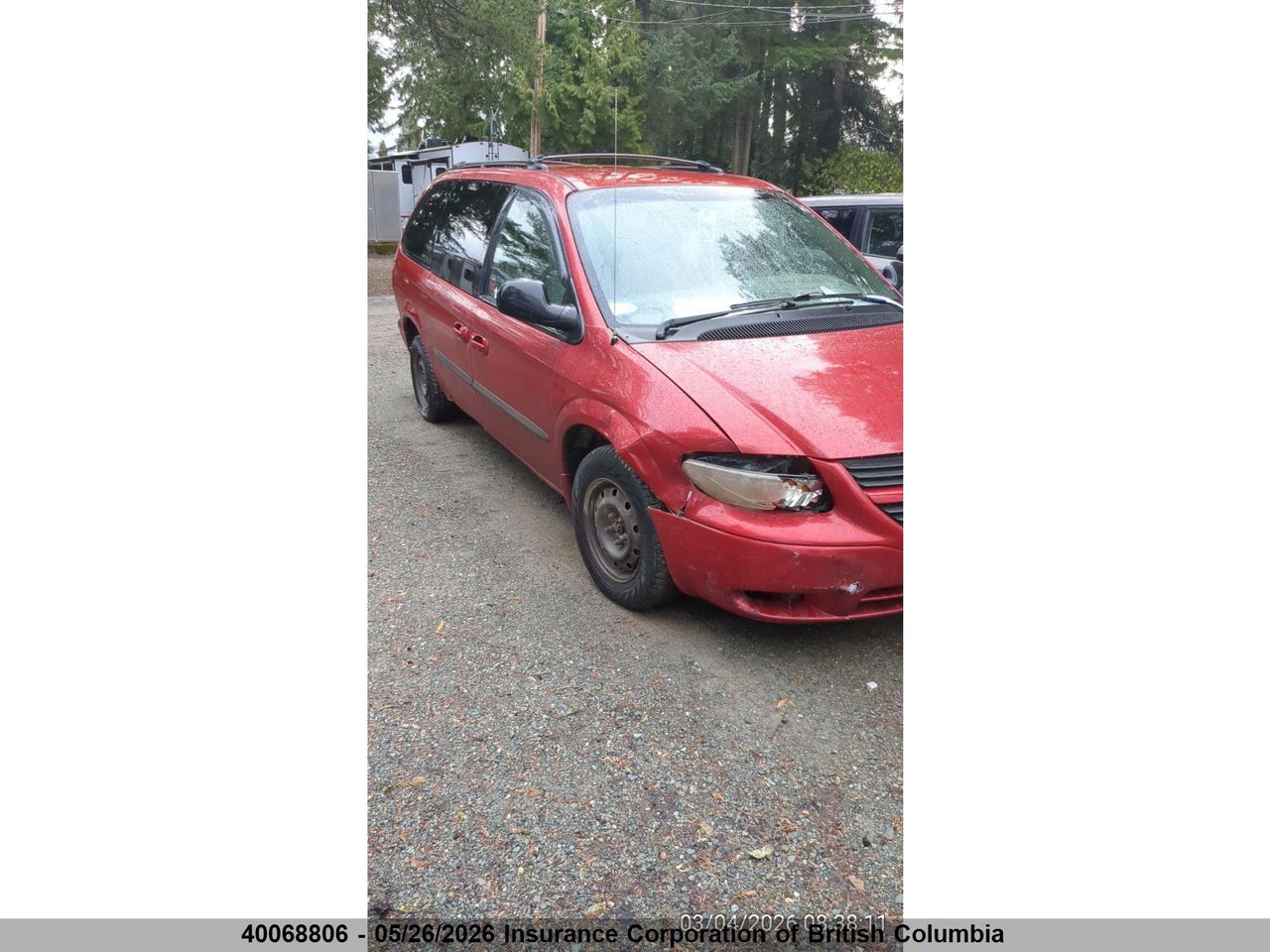 2D4GP44R43R****** · 2003 DODGE GRAND CARAVAN SPORT · 1/12