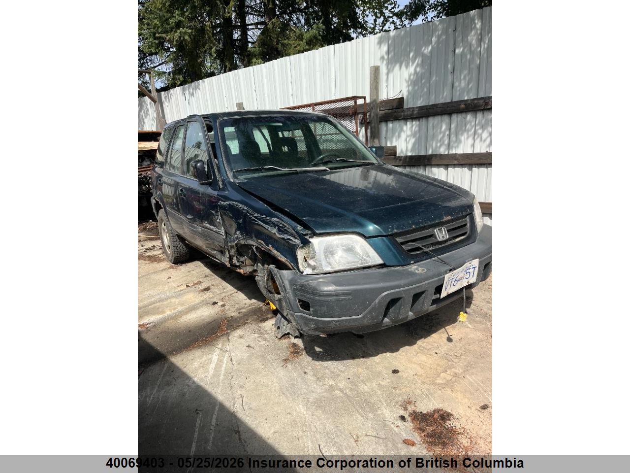 JHLRD1855WC****** · 1998 HONDA CR-V