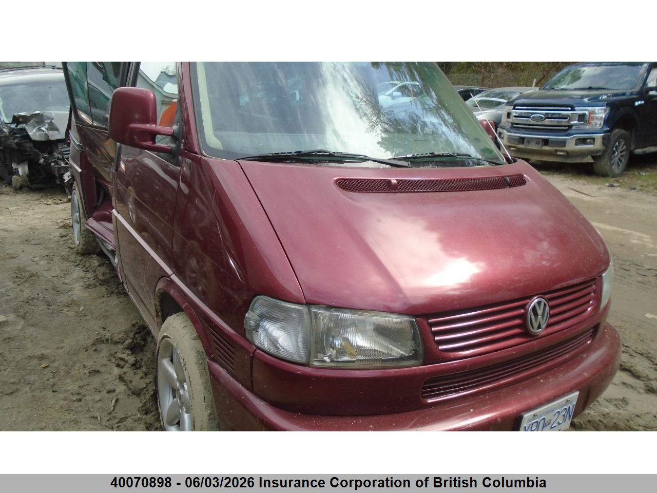 WV2KB47082H****** · 2002 VOLKSWAGEN EUROVAN GLS · 1/12