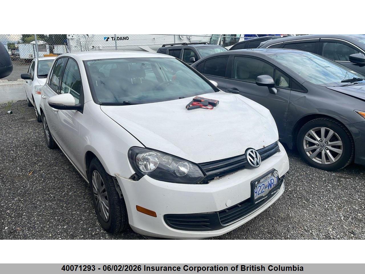 WVWDA7AJ2CW083026 · 2012 VOLKSWAGEN GOLF