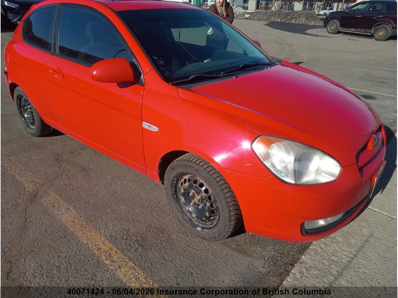 KMHCN35C27U015309 · 2007 HYUNDAI ACCENT GS