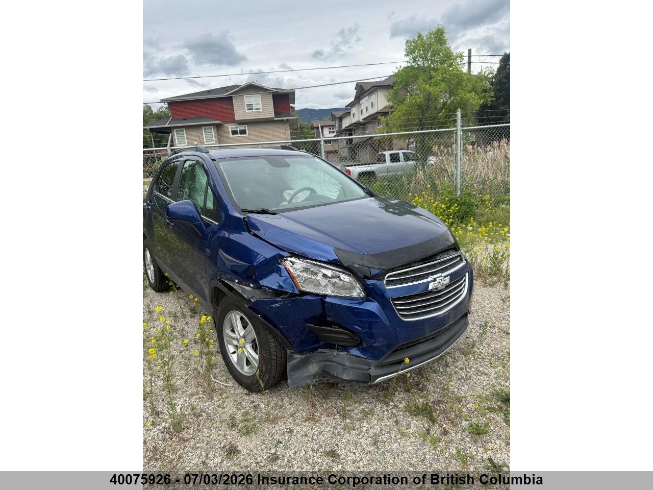 3GNCJPSB5GL241705 · 2016 CHEVROLET TRAX · 1/12
