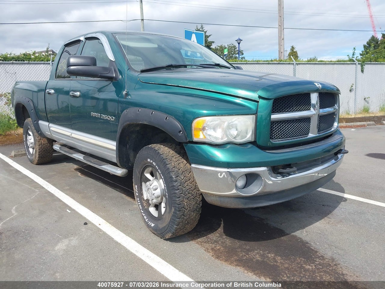 1D7KU28D23J554385 · 2003 DODGE RAM 2500 SLT/LARAMIE/ST