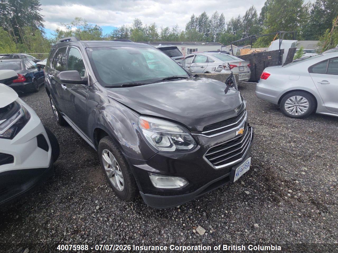 2GNALCEK4G6116186 · 2016 CHEVROLET EQUINOX LT