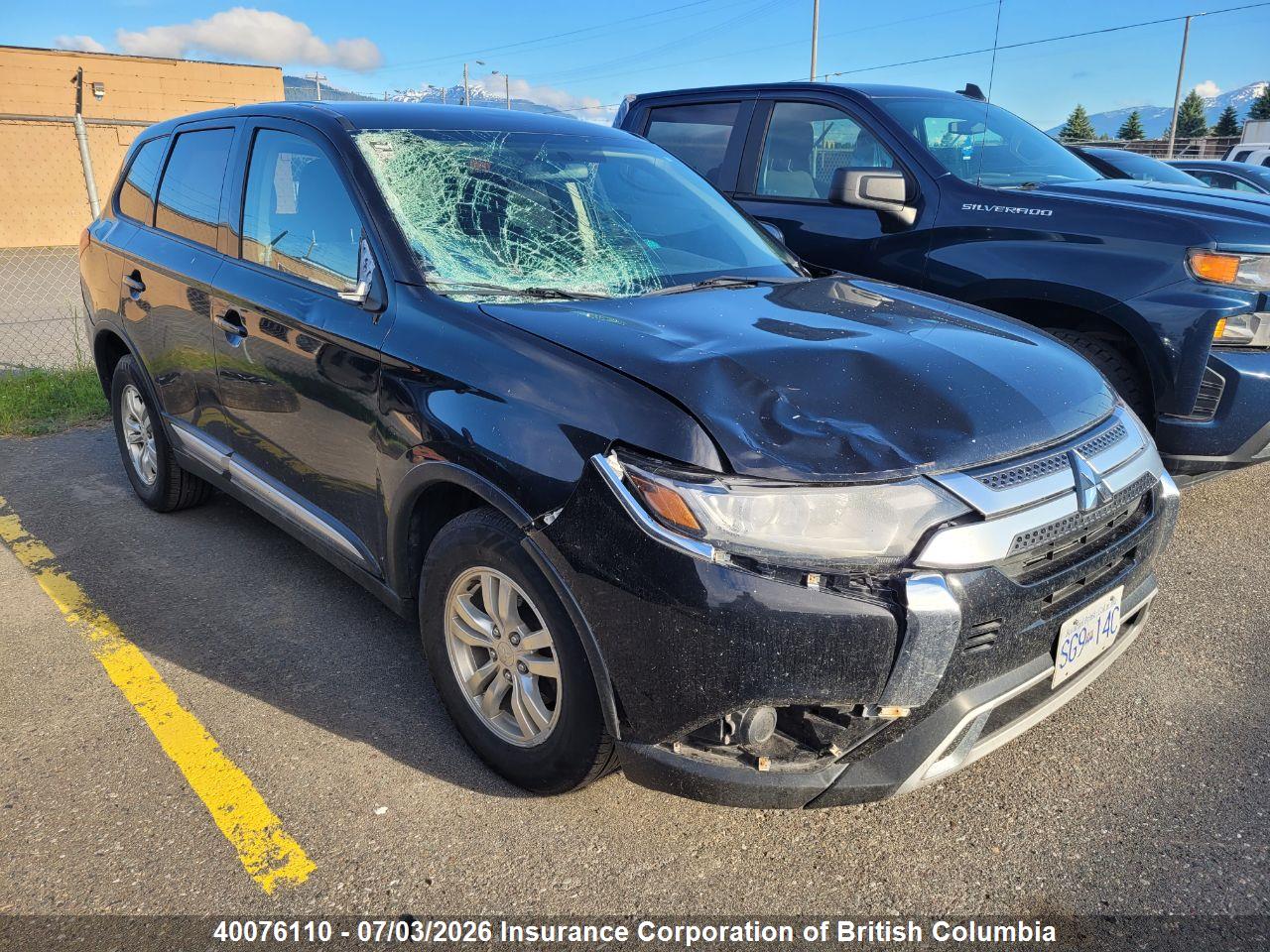 JA4AZ2A38KZ608243 · 2019 MITSUBISHI OUTLANDER ES