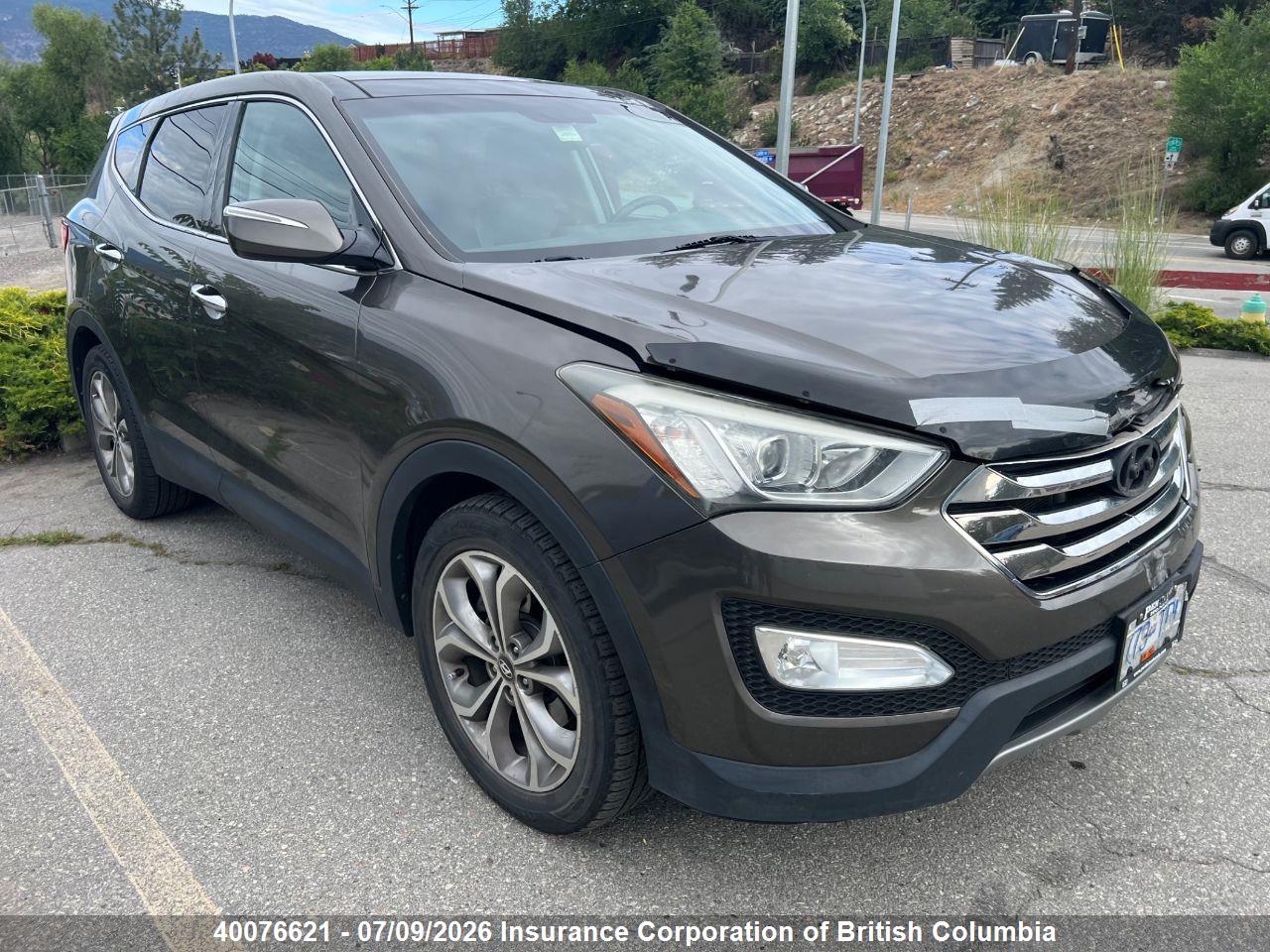 5XYZUDLA6DG056192 · 2013 HYUNDAI SANTA FE SPORT 2.0T LIMITED