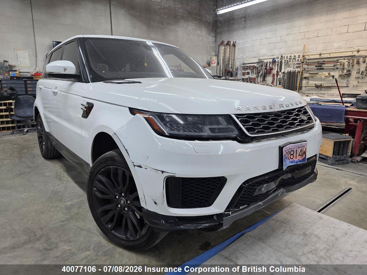 SALWR2RKXJA195562 · 2018 LAND ROVER RANGE ROVER SPORT HSE