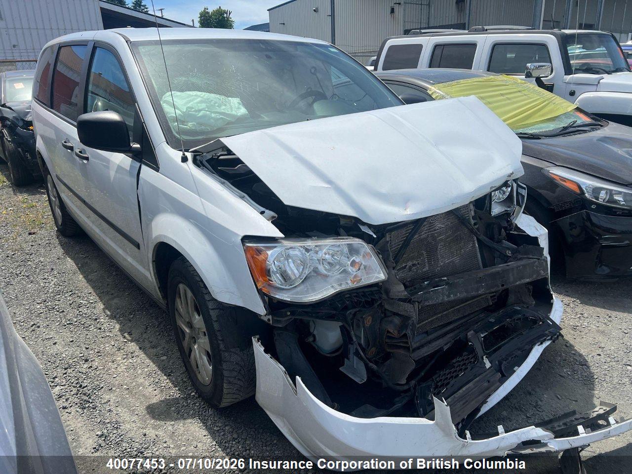 2C4RDGBG7FR567643 · 2015 DODGE GRAND CARAVAN SE · 1/12