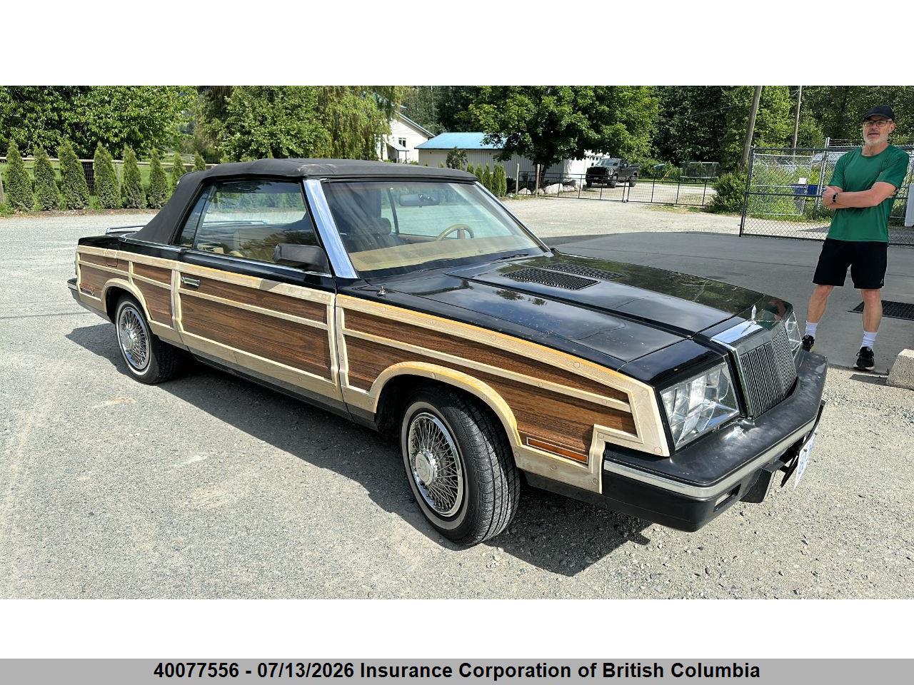 1C3BC55E8FG175179 · 1985 CHRYSLER LEBARON · 1/12