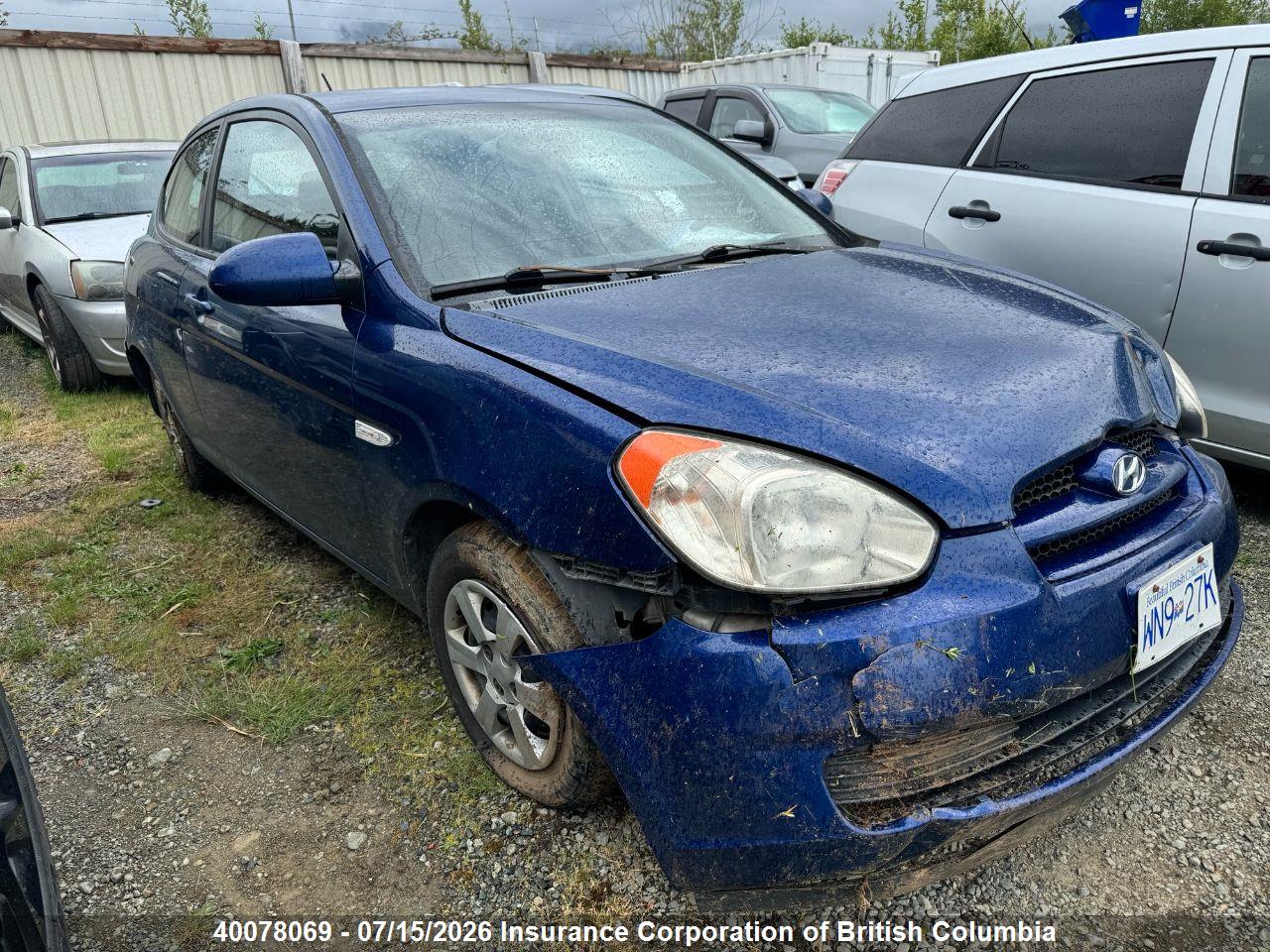 KMHCN35C67U002305 · 2007 HYUNDAI ACCENT GS