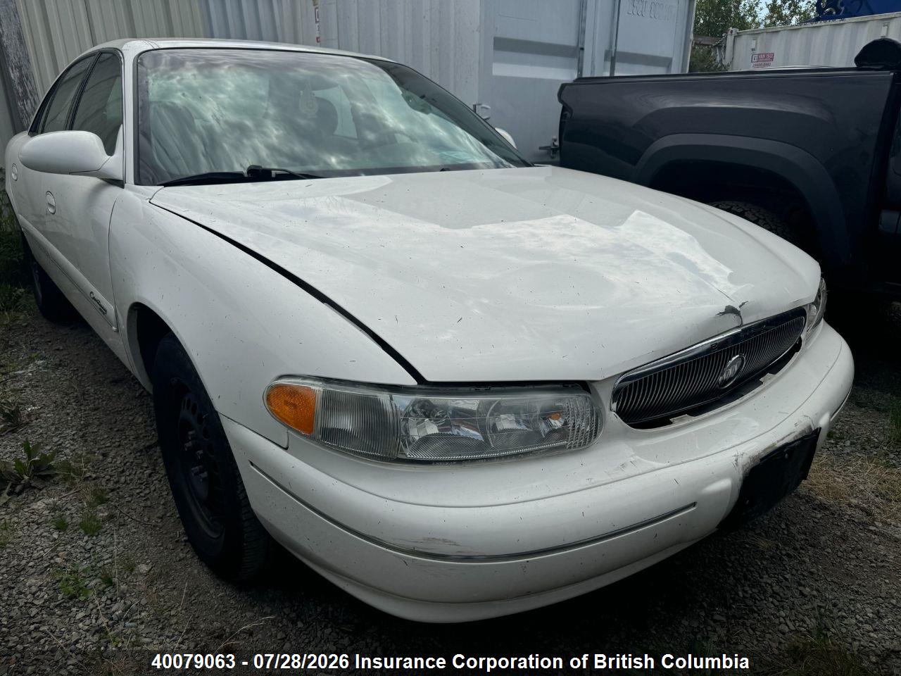 2G4WY52J611268204 · 2001 BUICK CENTURY LIMITED