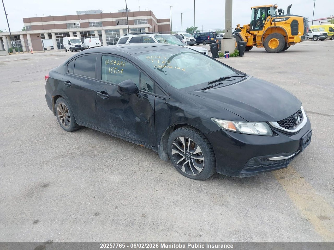 2HGFB2F58DH104256 · 2013 HONDA CIVIC EX