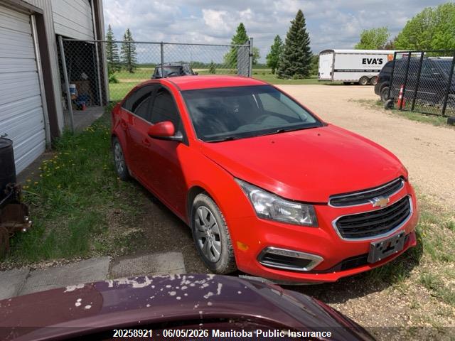 1G1PE5SB6G7184592 · 2016 CHEVROLET CRUZE LT TURBO