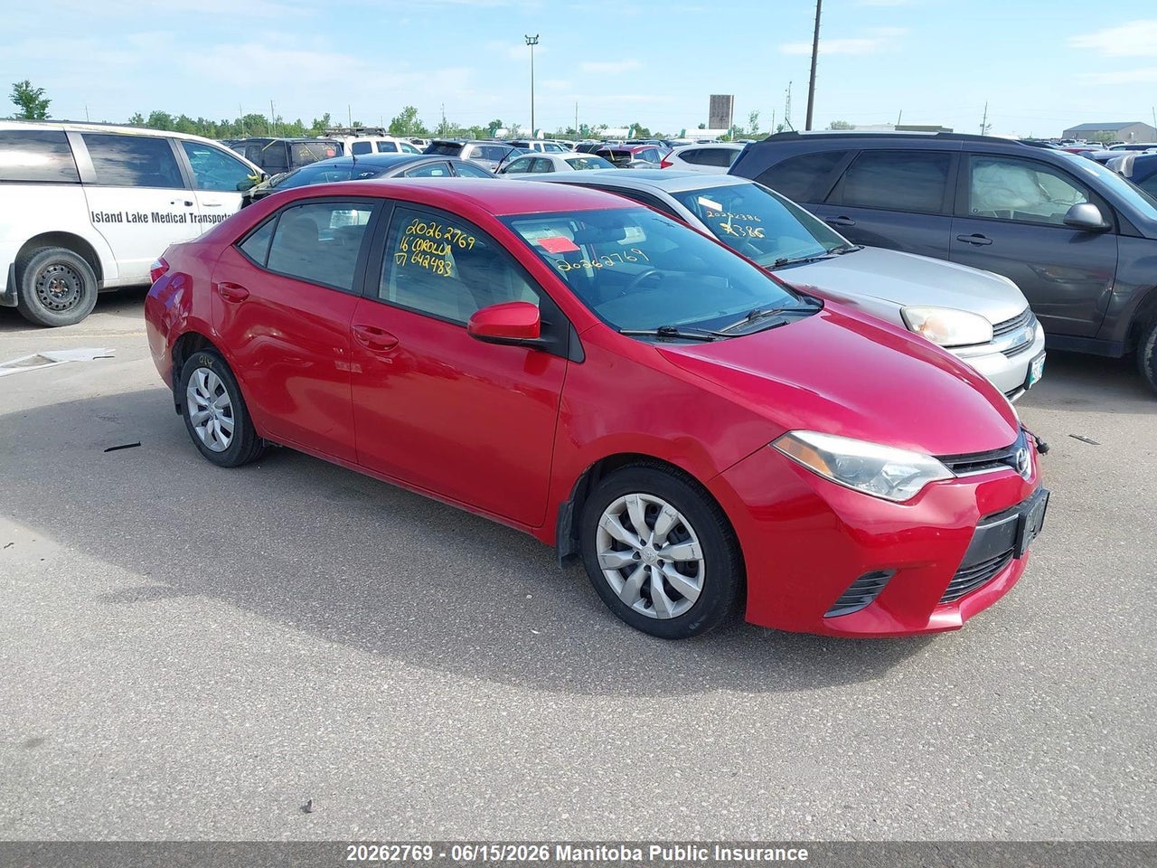 2T1BURHE8GC642483 · 2016 TOYOTA COROLLA LE