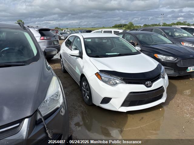 2T1BURHE2GC551094 · 2016 TOYOTA COROLLA LE