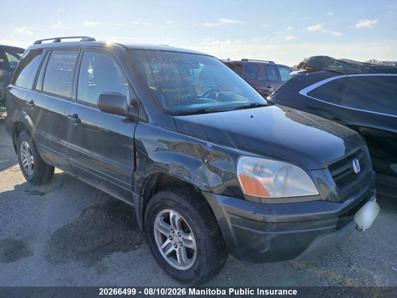 2HKYF18524H003756 · 2004 HONDA PILOT EX