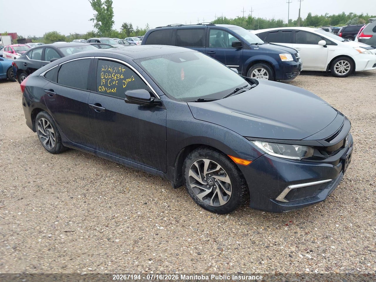 2HGFC2F73KH025654 · 2019 HONDA CIVIC EX