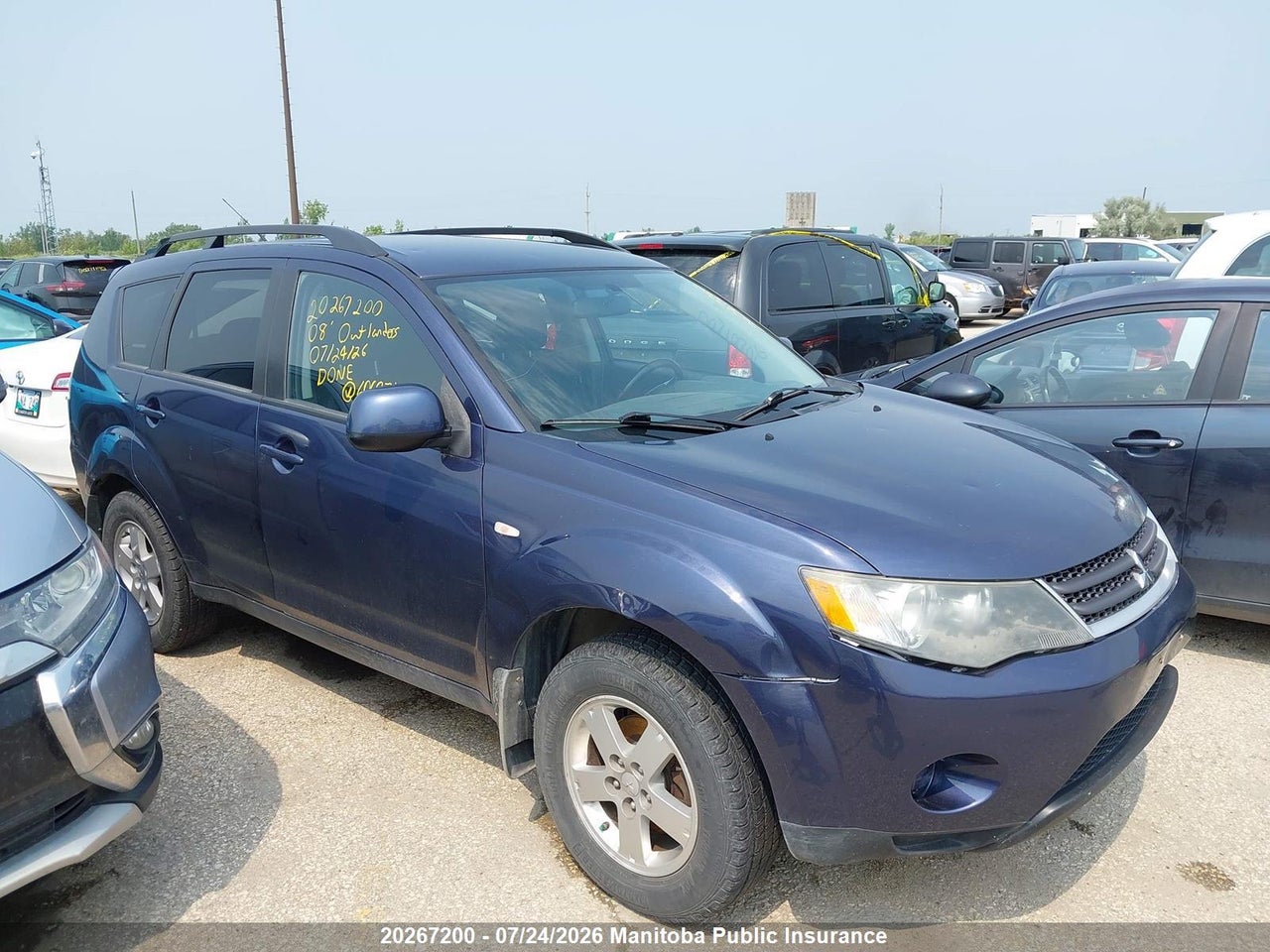 JA4LT21W28Z606971 · 2008 MITSUBISHI OUTLANDER ES