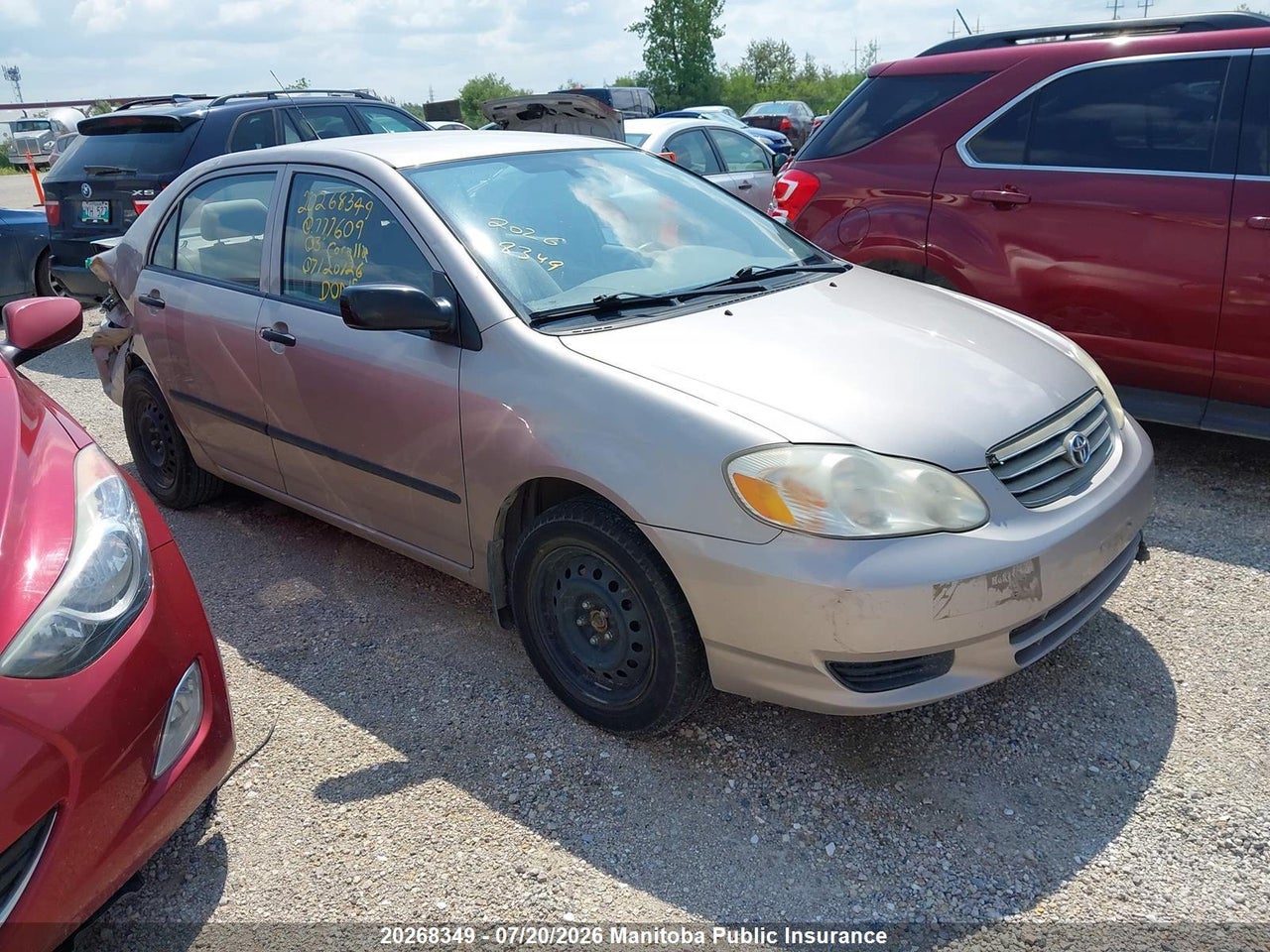 2T1BR32E83C777609 · 2003 TOYOTA COROLLA CE
