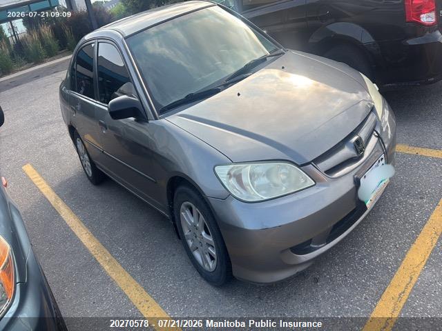 2HGES16335H035336 · 2005 HONDA CIVIC EX