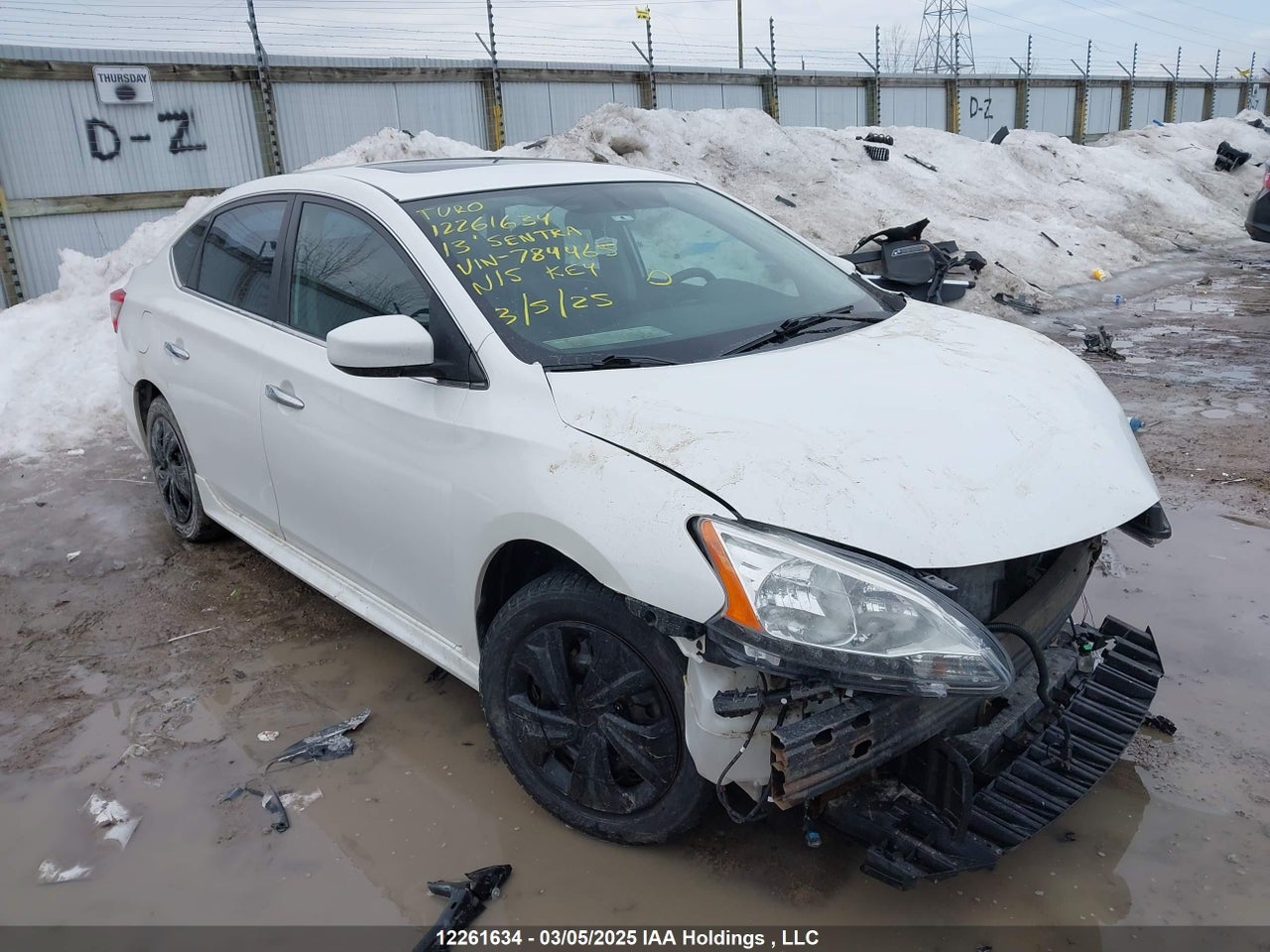 3N1AB7AP7DL784465 · 2013 NISSAN SENTRA S/SV/SR/SL