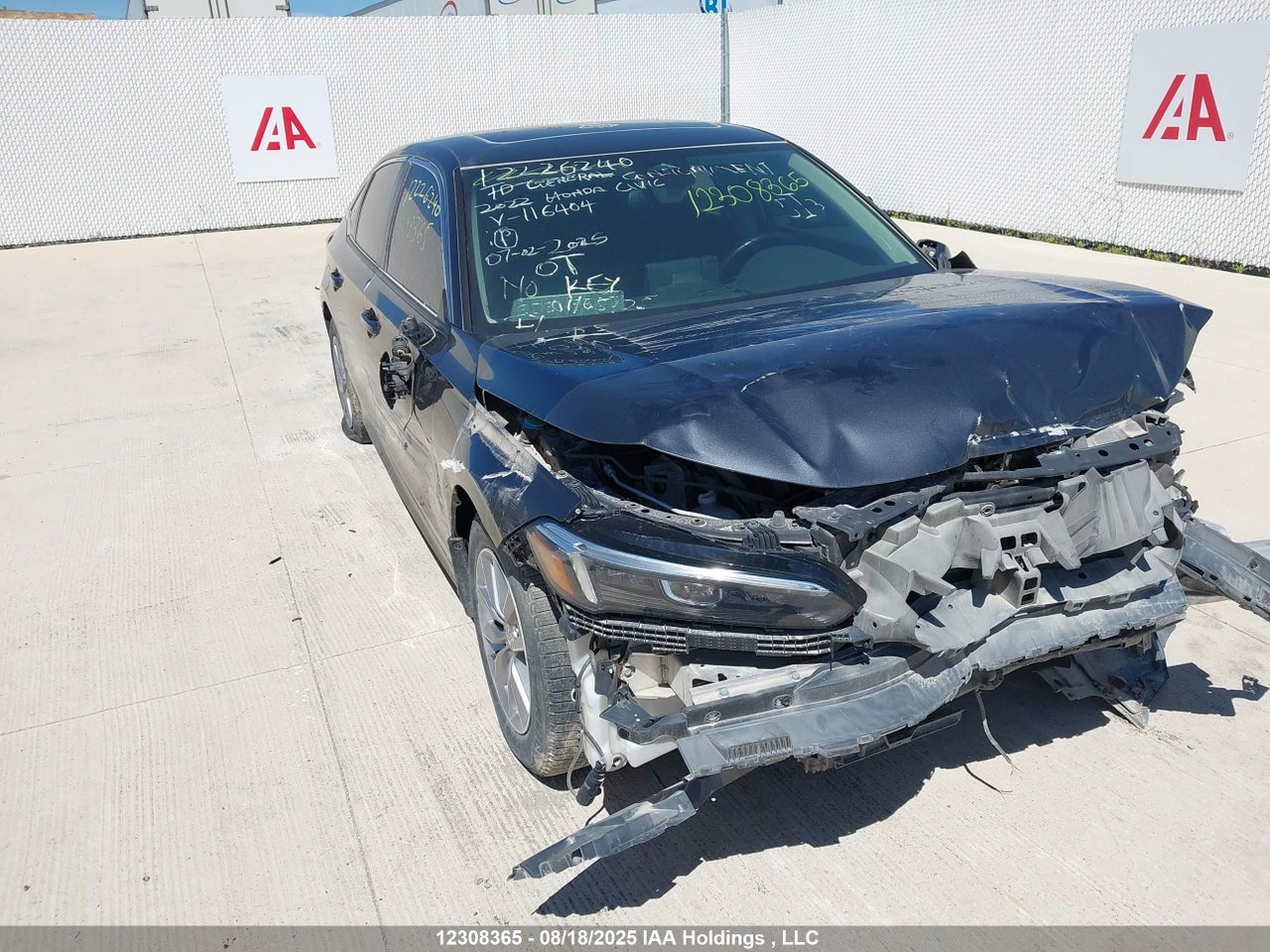 2HGFE2F33NH116404 · 2022 HONDA CIVIC EX