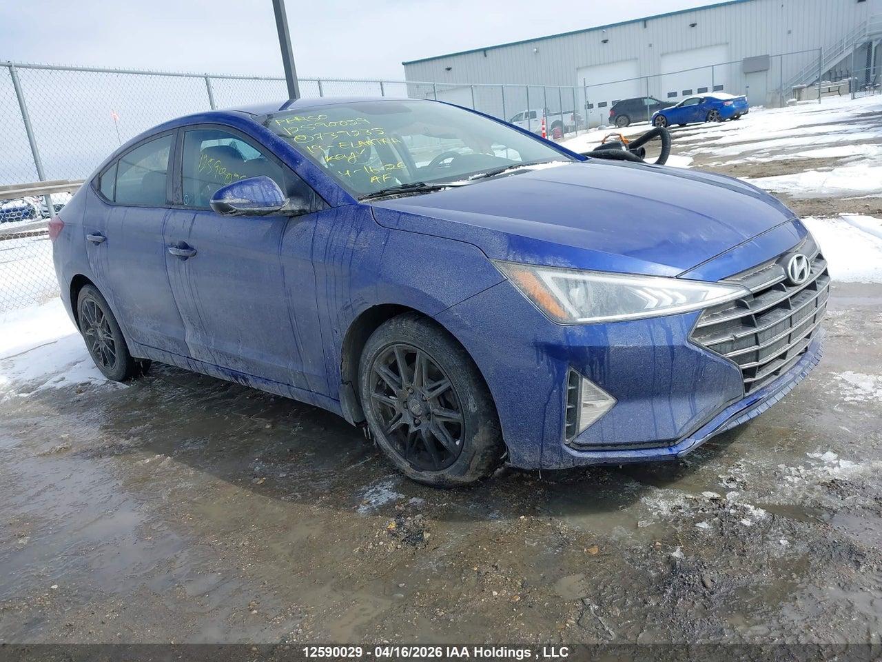 KMHD84LF4KU****** · 2019 HYUNDAI ELANTRA SEL/VALUE/LIMITED