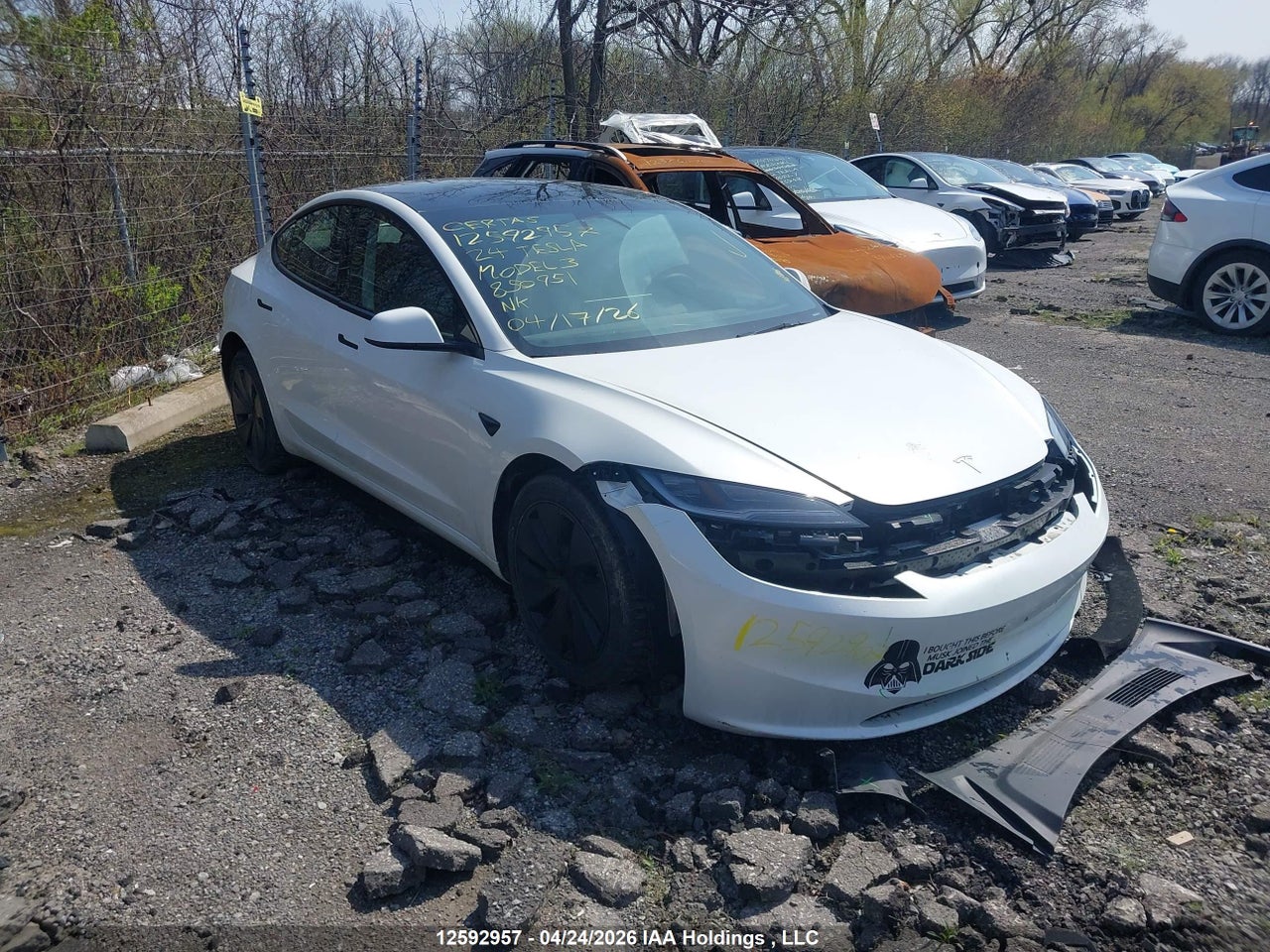 5YJ3E1EB9RF850951 · 2024 TESLA MODEL 3 · 1/12