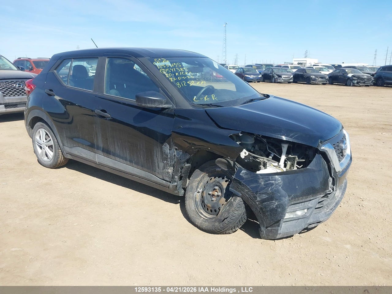 3N1CP5BV4LL541383 · 2020 NISSAN KICKS S