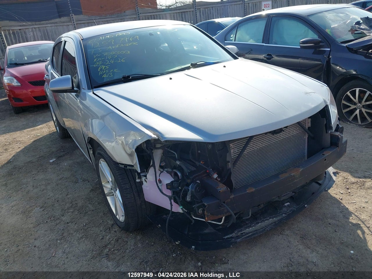 1C3CDZCG8DN760303 · 2013 DODGE AVENGER SXT