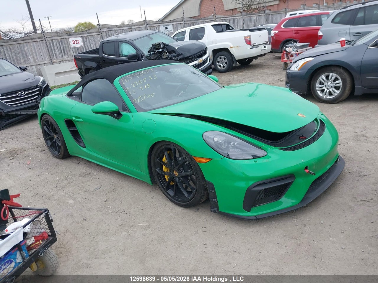 WP0CC2A82NS235533 · 2022 PORSCHE 718 SPYDER
