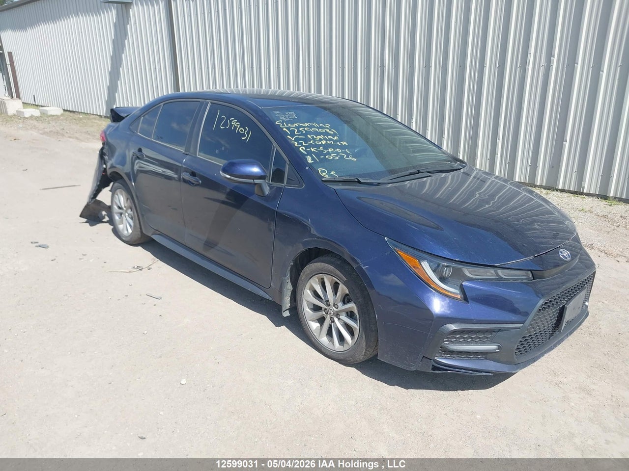 5YFB4MBEXNP139496 · 2022 TOYOTA COROLLA SE