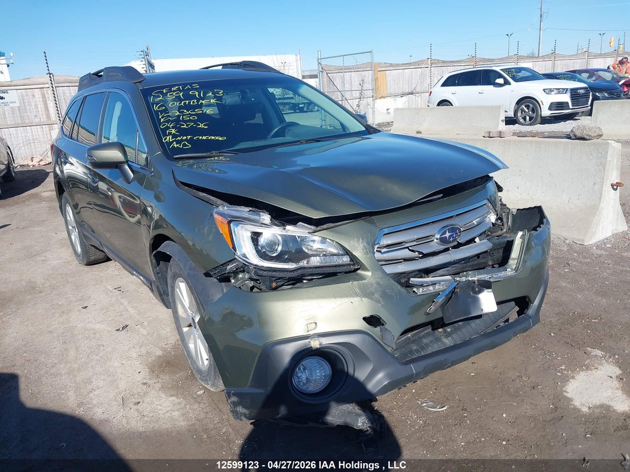 4S4BSCDC7G3****** · 2016 SUBARU OUTBACK 2.5I PREMIUM · 1/12