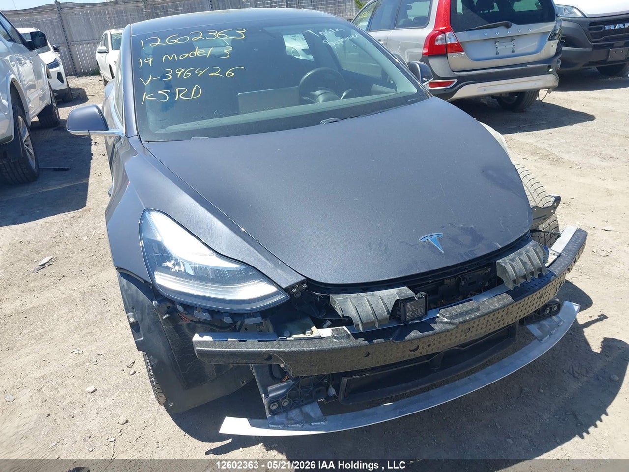 5YJ3E1EA2KF396426 · 2019 TESLA MODEL 3 LONG RANGE/MID RANGE/STANDARD RANGE/STANDARD RANGE PLUS · 1/12
