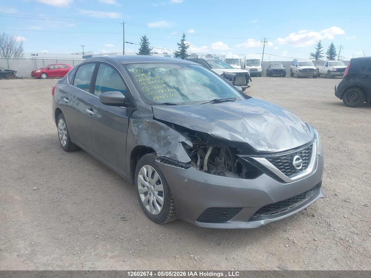 3N1AB7AP1KY263645 · 2019 NISSAN SENTRA S/SV/SR/SL