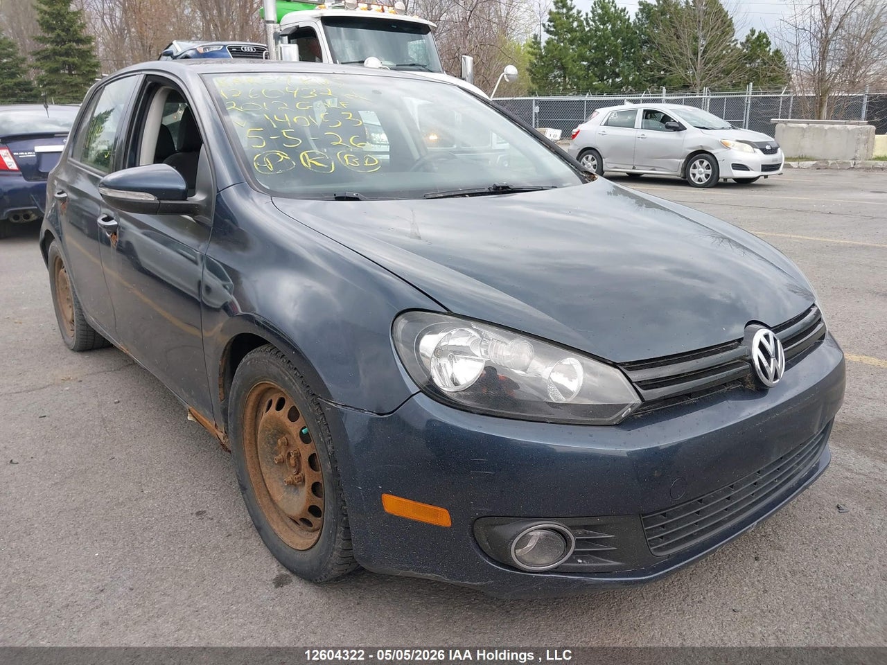 WVWDA7AJXCW****** · 2012 VOLKSWAGEN GOLF · 1/12