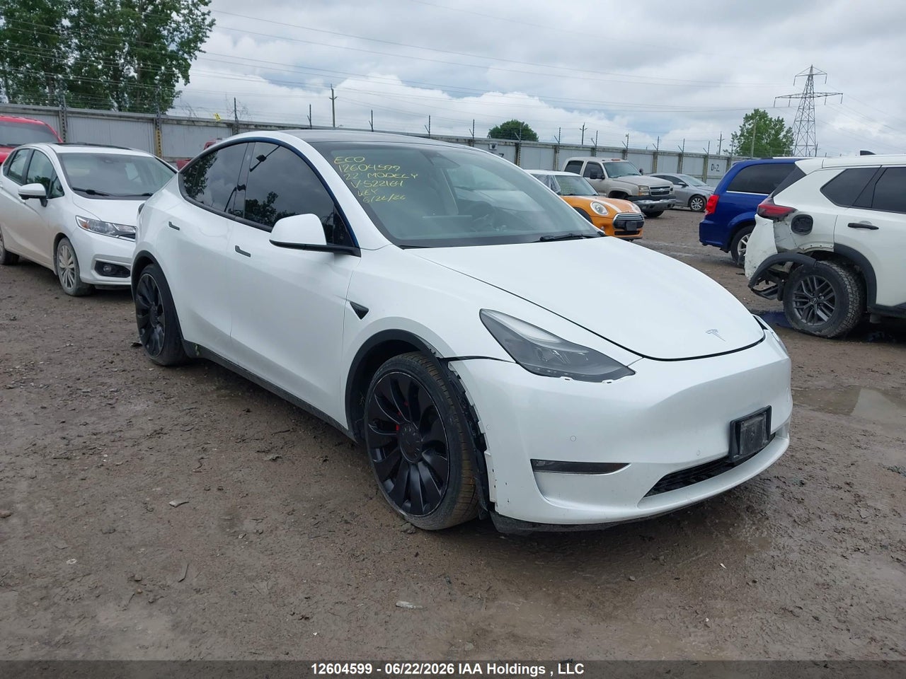 7SAYGDEFXNF522164 · 2022 TESLA MODEL Y PERFORMANCE