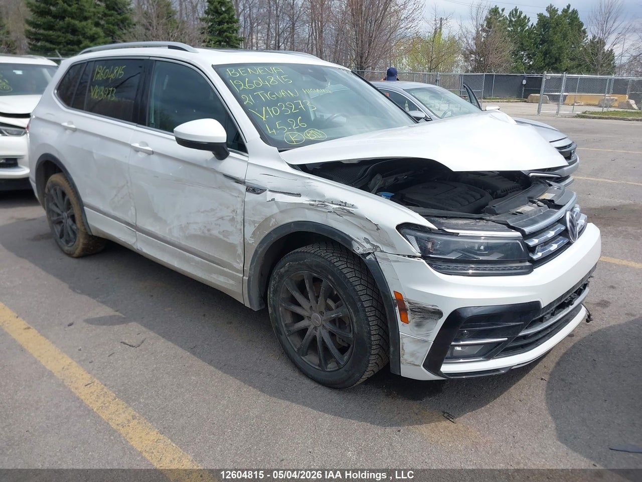 3VV4B7AX5MM103273 · 2021 VOLKSWAGEN TIGUAN HIGHLINE