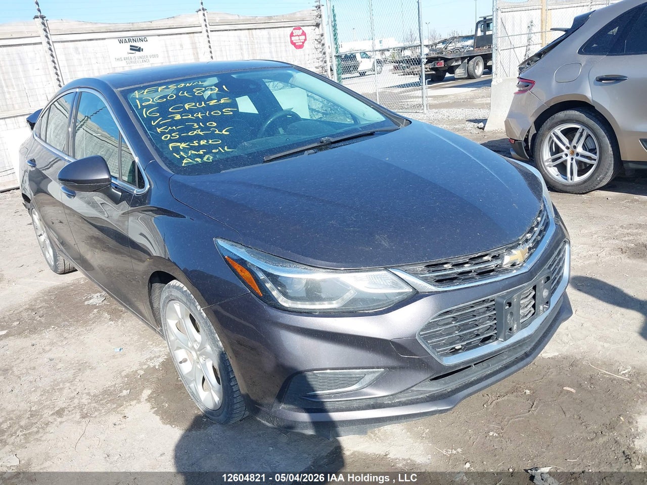 1G1BG5SM5G7324105 · 2016 CHEVROLET CRUZE PREMIER