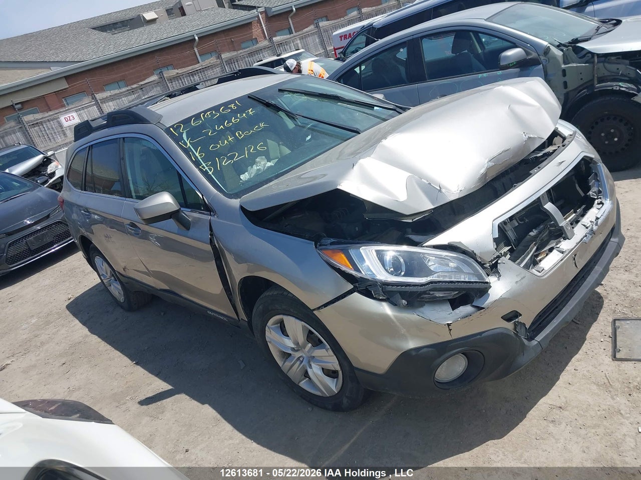 4S4BSCAC4G3246647 · 2016 SUBARU OUTBACK 2.5I