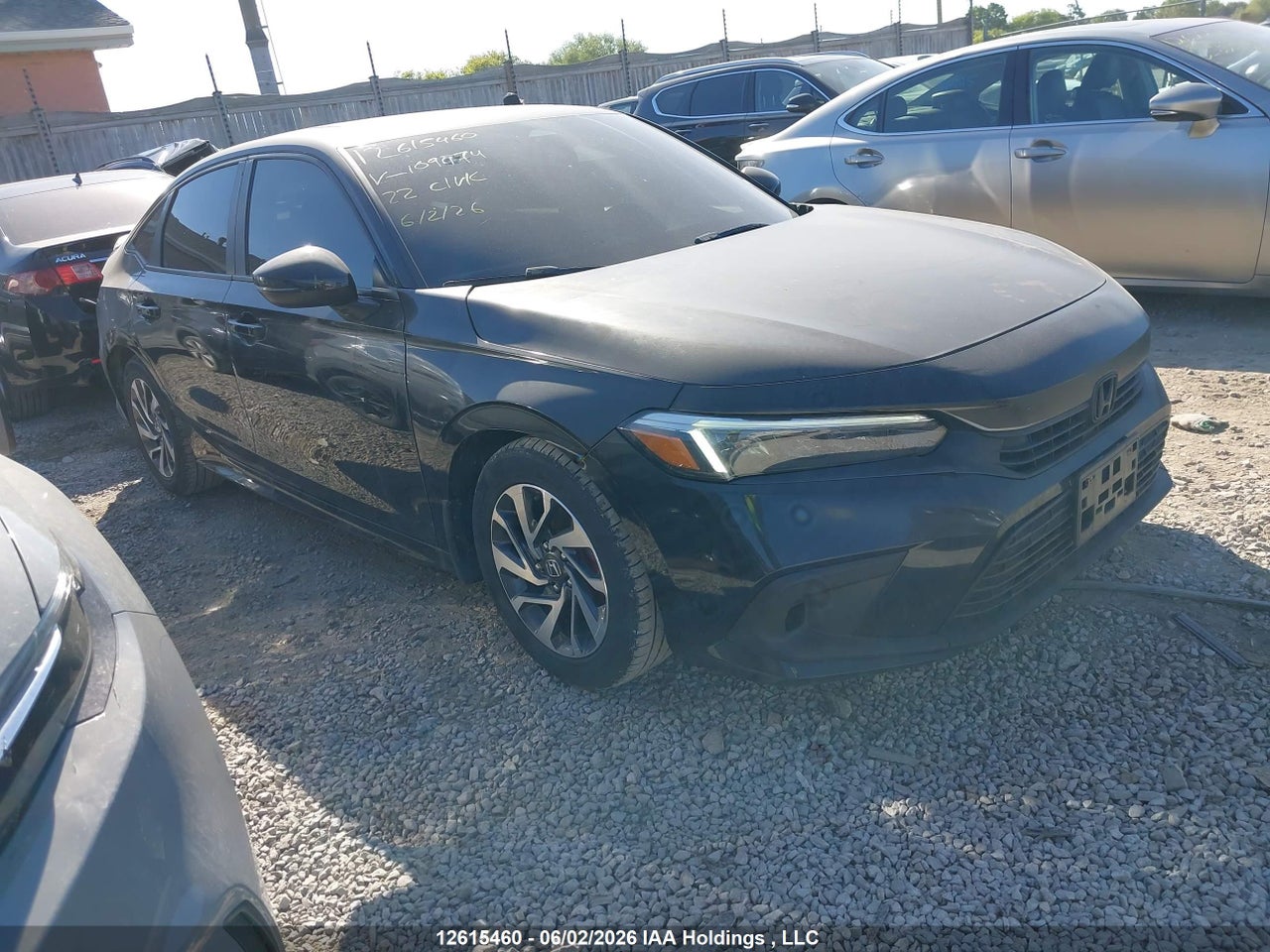 2HGFE2F58NH109174 · 2022 HONDA CIVIC SPORT