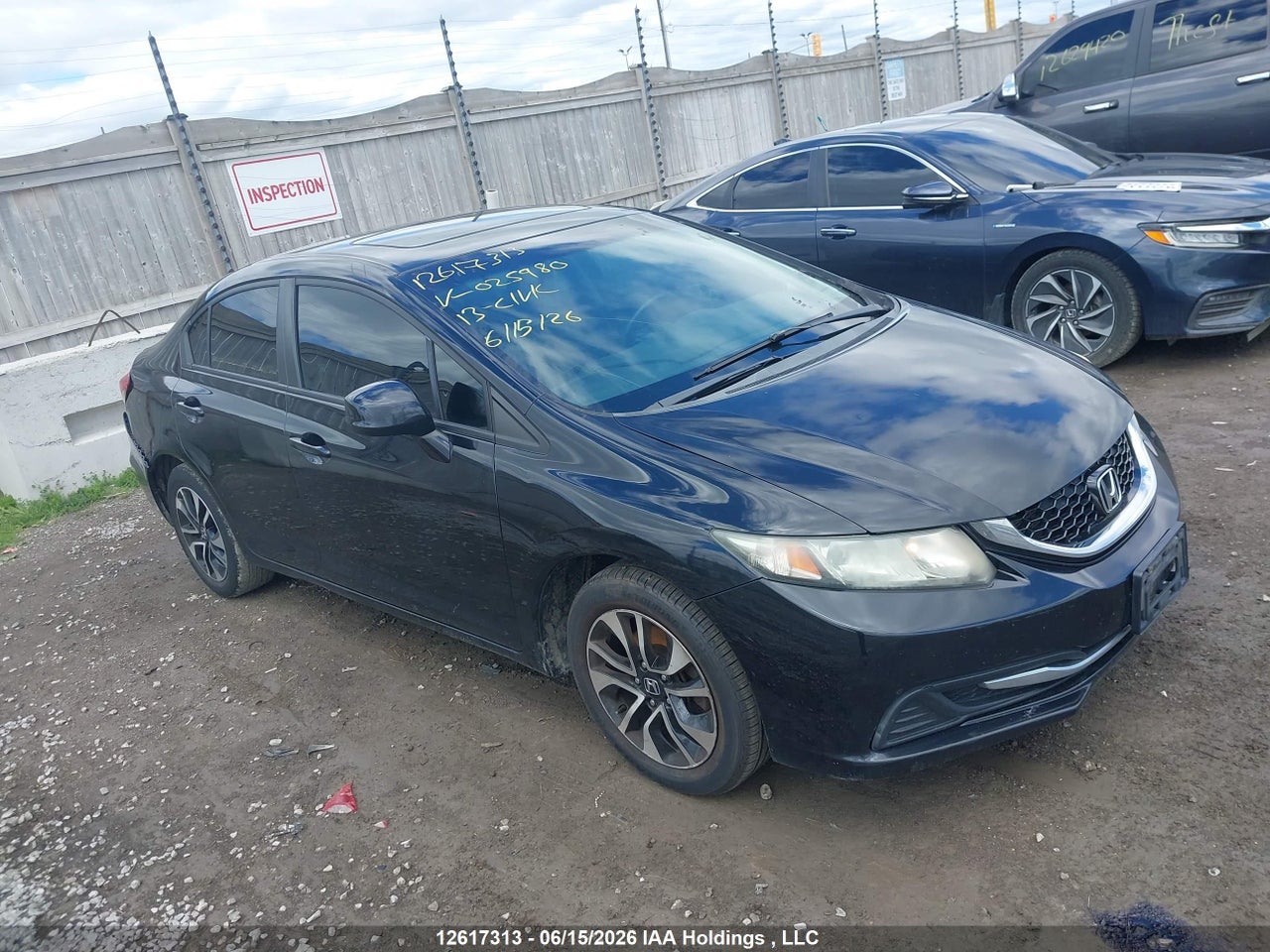 2HGFB2F5XDH025980 · 2013 HONDA CIVIC EX 4DR