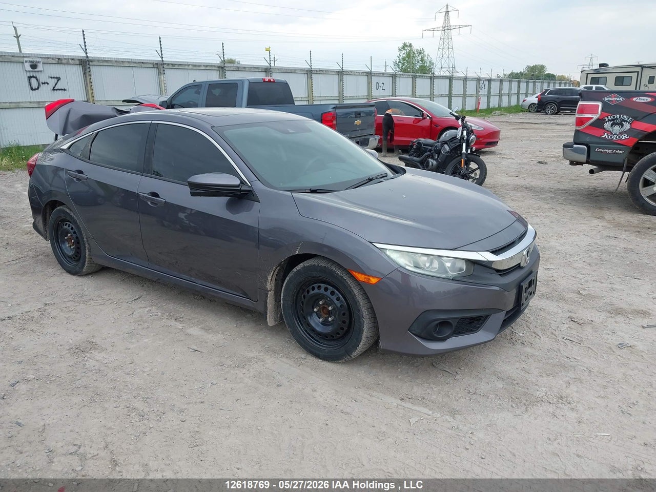 2HGFC2F87JH004216 · 2018 HONDA CIVIC EX 4DR · 1/12