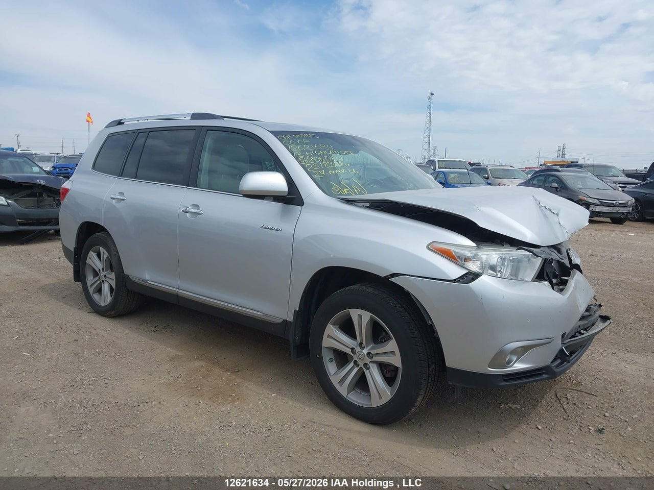5TDDK3EH5DS206087 · 2013 TOYOTA HIGHLANDER V6 LIMITED