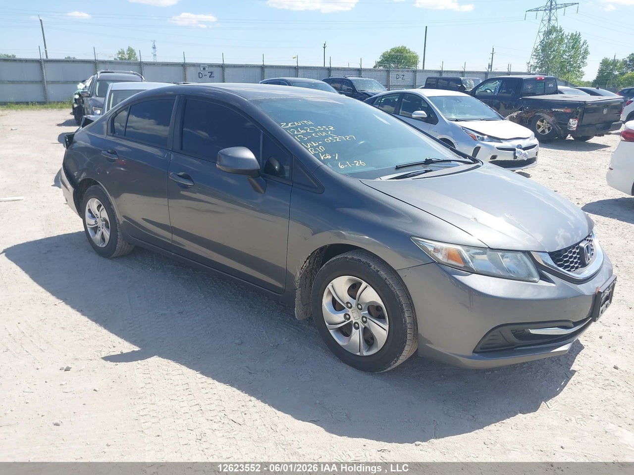 2HGFB2E4XDH032727 · 2013 HONDA CIVIC LX · 1/12