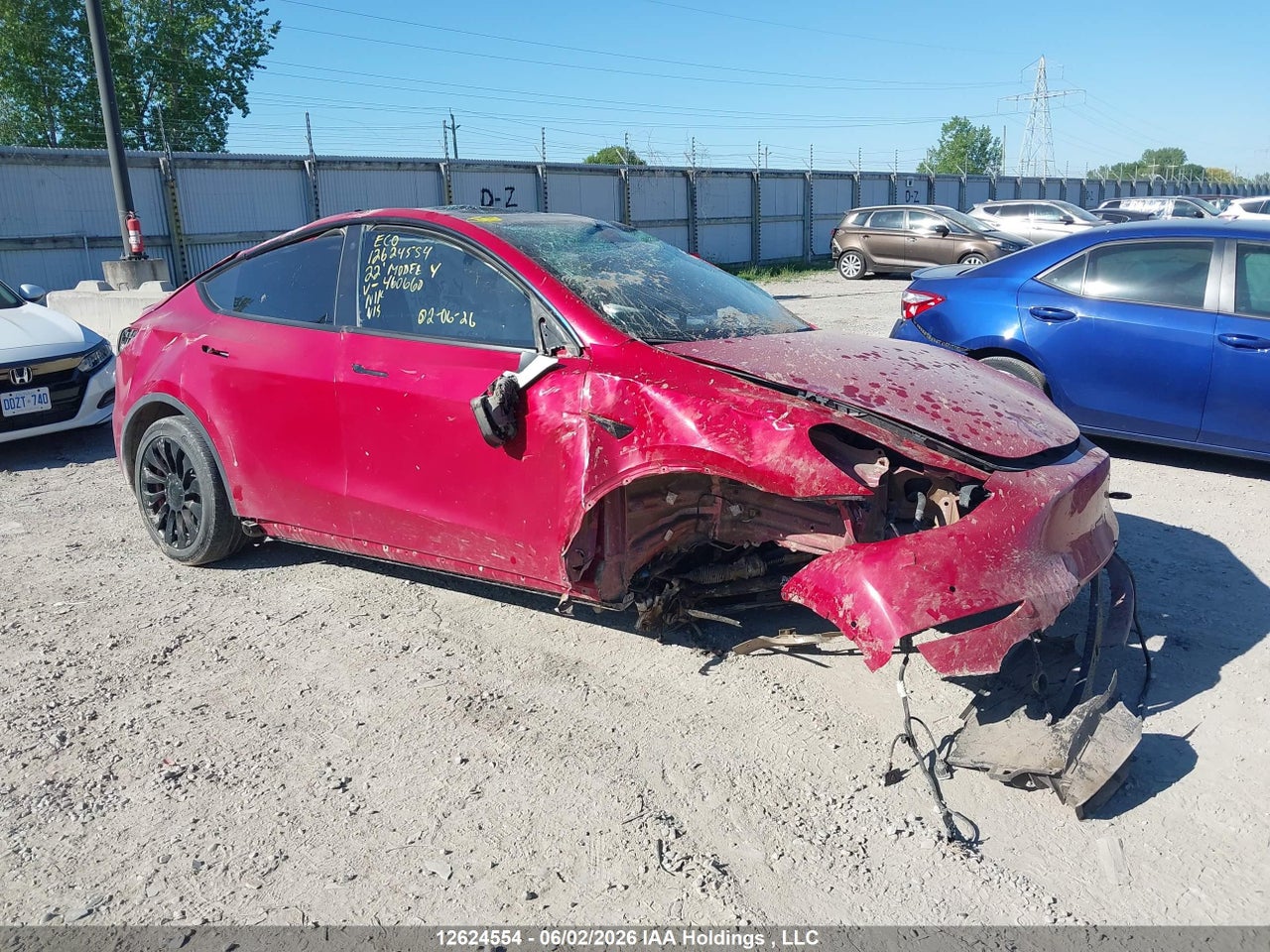7SAYGDEF7NF460660 · 2022 TESLA MODEL Y PERFORMANCE