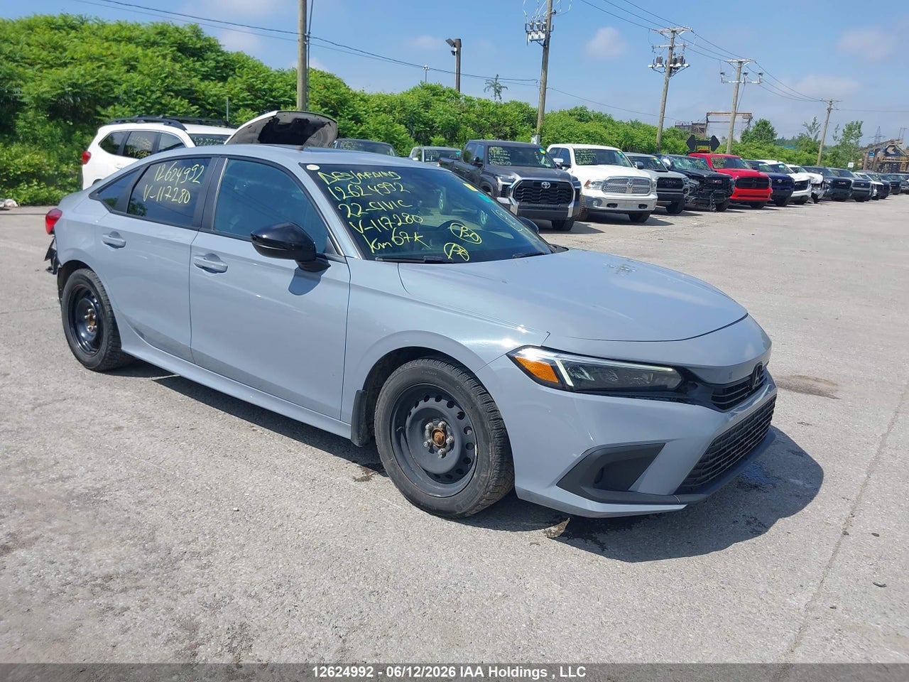 2HGFE2F53NH117280 · 2022 HONDA CIVIC SPORT