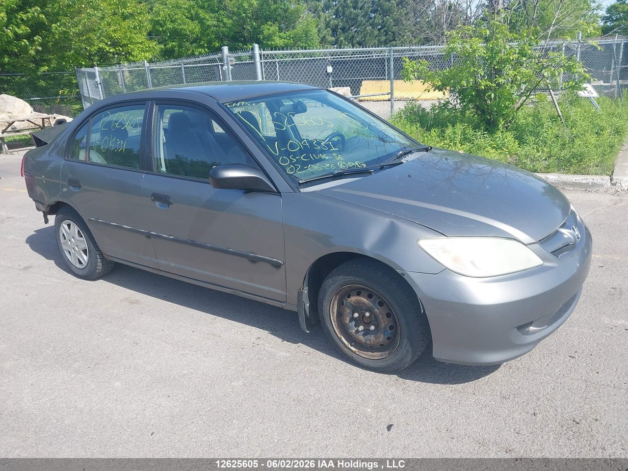 2HGES16395H014331 · 2005 HONDA CIVIC SE