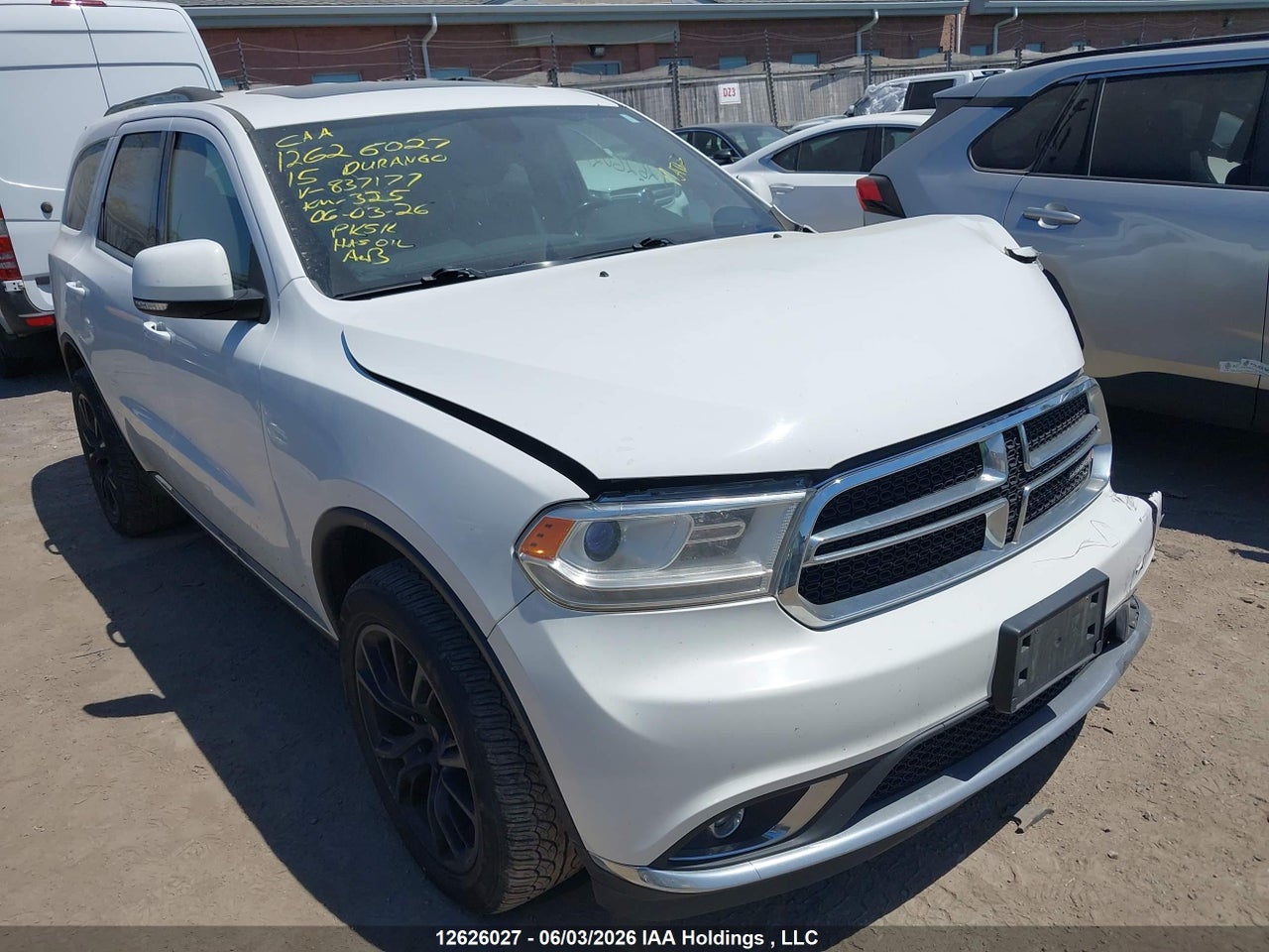 1C4RDJDG3FC837177 · 2015 DODGE DURANGO LIMITED · 1/12