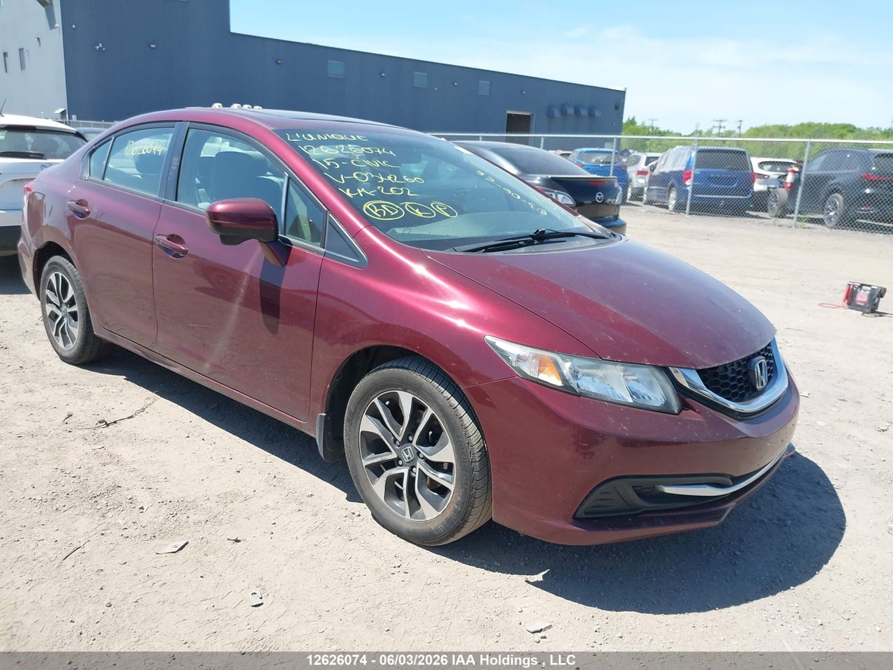 2HGFB2F56FH034260 · 2015 HONDA CIVIC EX